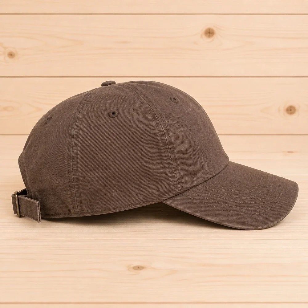 Vin Polo Ralph Lauren Brown Chino Baseball Cap Hat White Pony Strapback OSFA[Y]